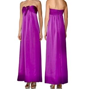 BCBCMaxAzria Strapless Gown with Bow